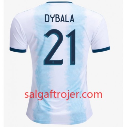 Argentina Fodboldtrøjer Paulo Dybala 21 Hjemmebanesæt Copa América 2019 Kort ærmer Argentina Fodboldtrøjer Paulo Dybala 21 Hjemmebanesæt Copa América 2019 Kort ærmer